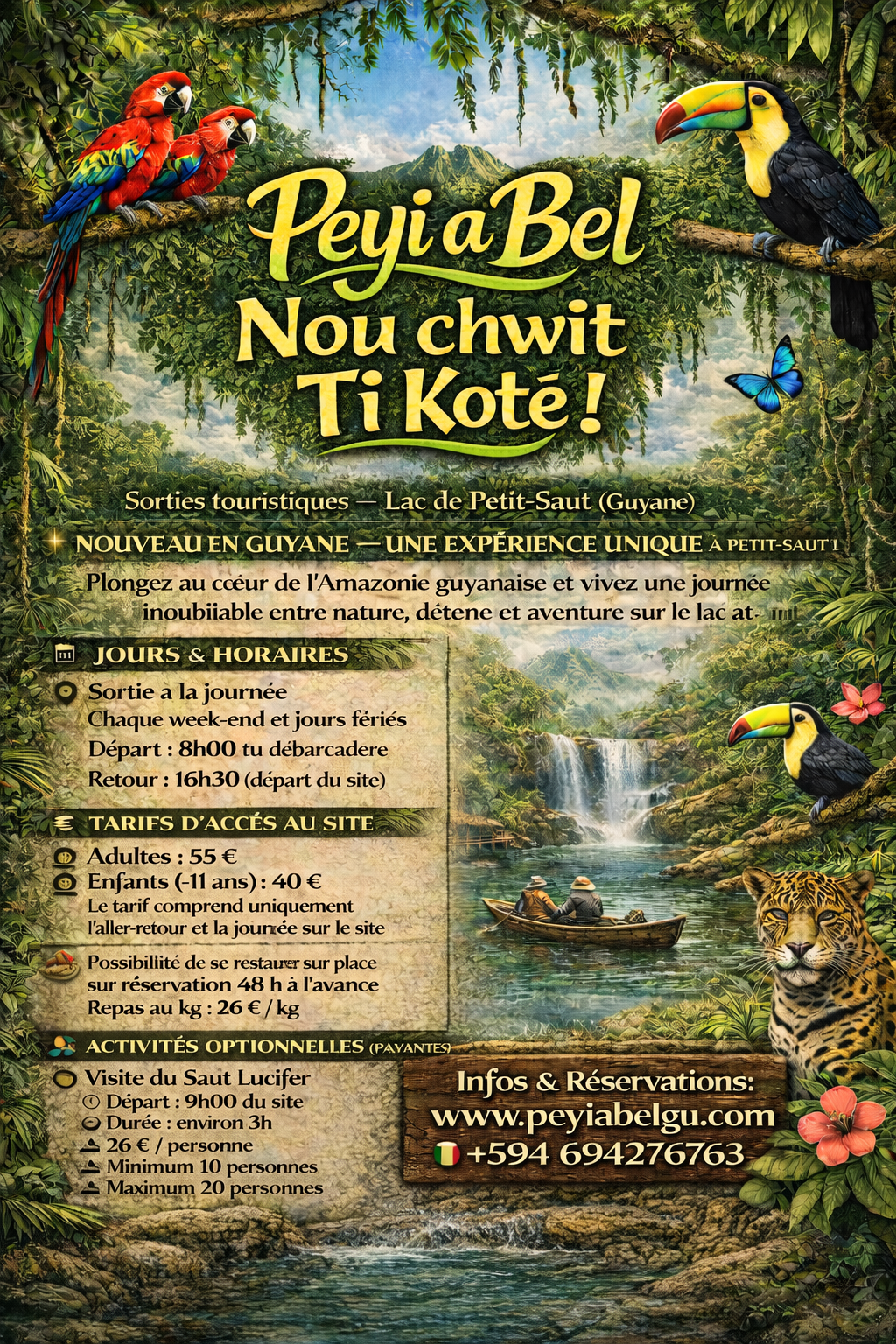 Sorties touristiques Petit-Saut